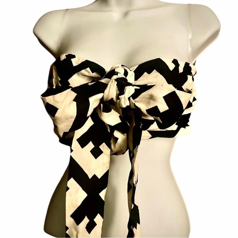Stylish Black and Cream Women's Top